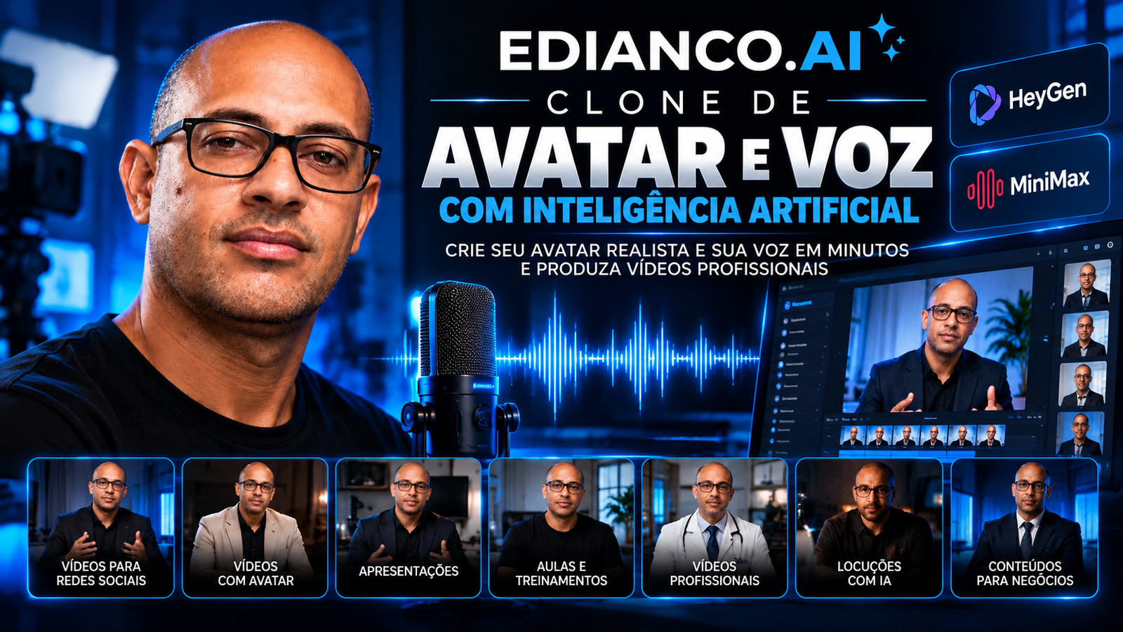 EDIANCO.AI — Clone de Avatar e Voz com Inteligência Artificial